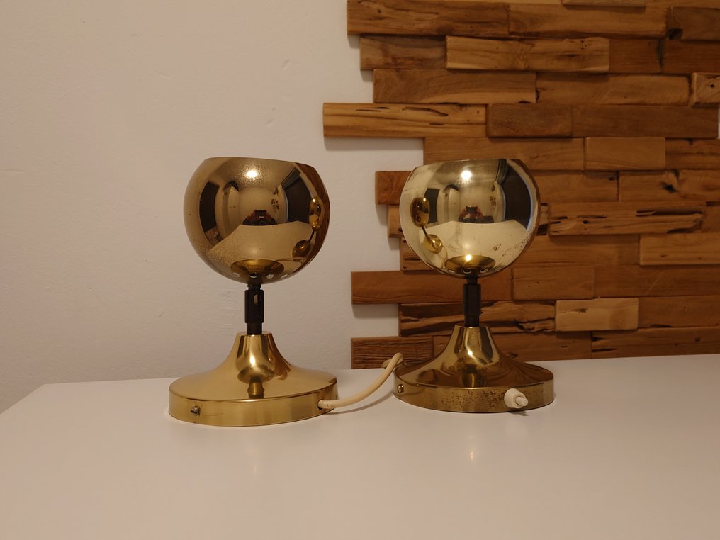 Lambert Rohrer - Vegglampe (2) - Type 101 - Messing - Øyeeplelamper #2.1