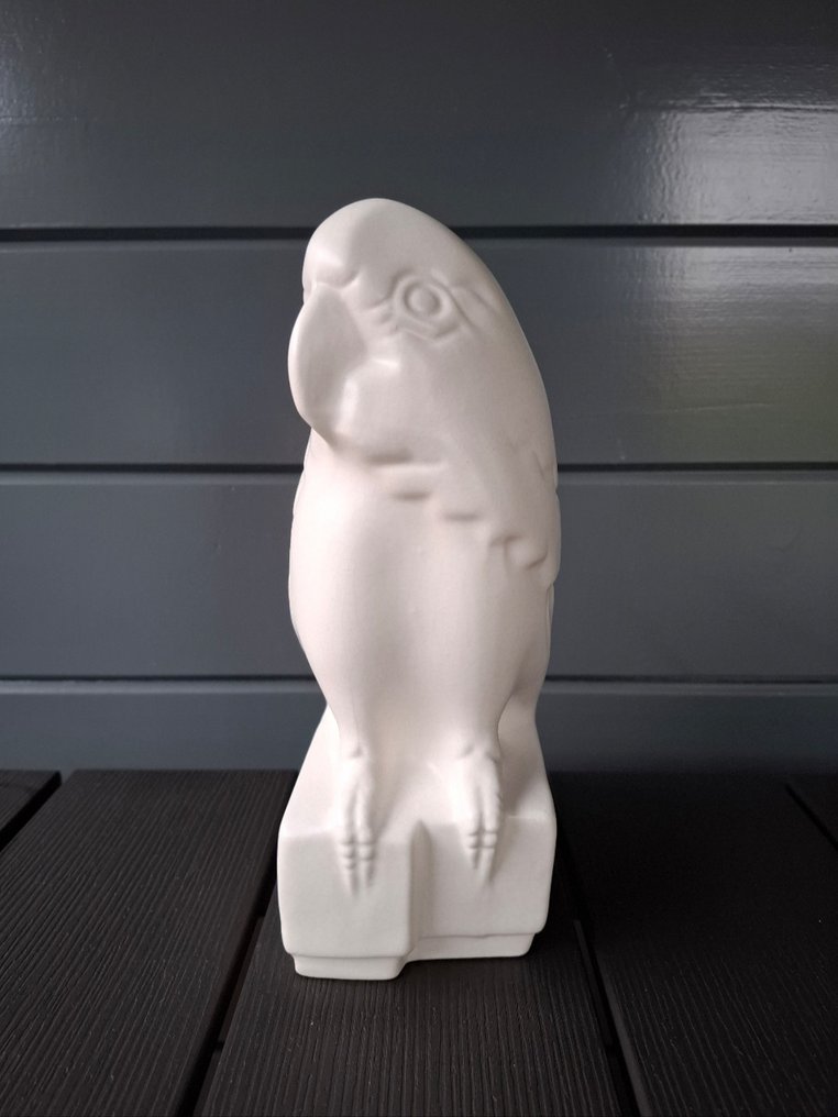 Plateelbakkerij Zuid-Holland - Leen J. Muller - Άγαλμα, Kaketoe Gouds plateel - 23.8 cm - κεραμικά - 1928 #4.3