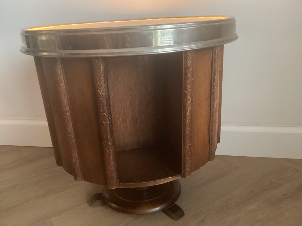 Βιβλιοθήκη - Ξύλο, Γυαλί, Επινικελωμένος ορείχαλκος #2.1