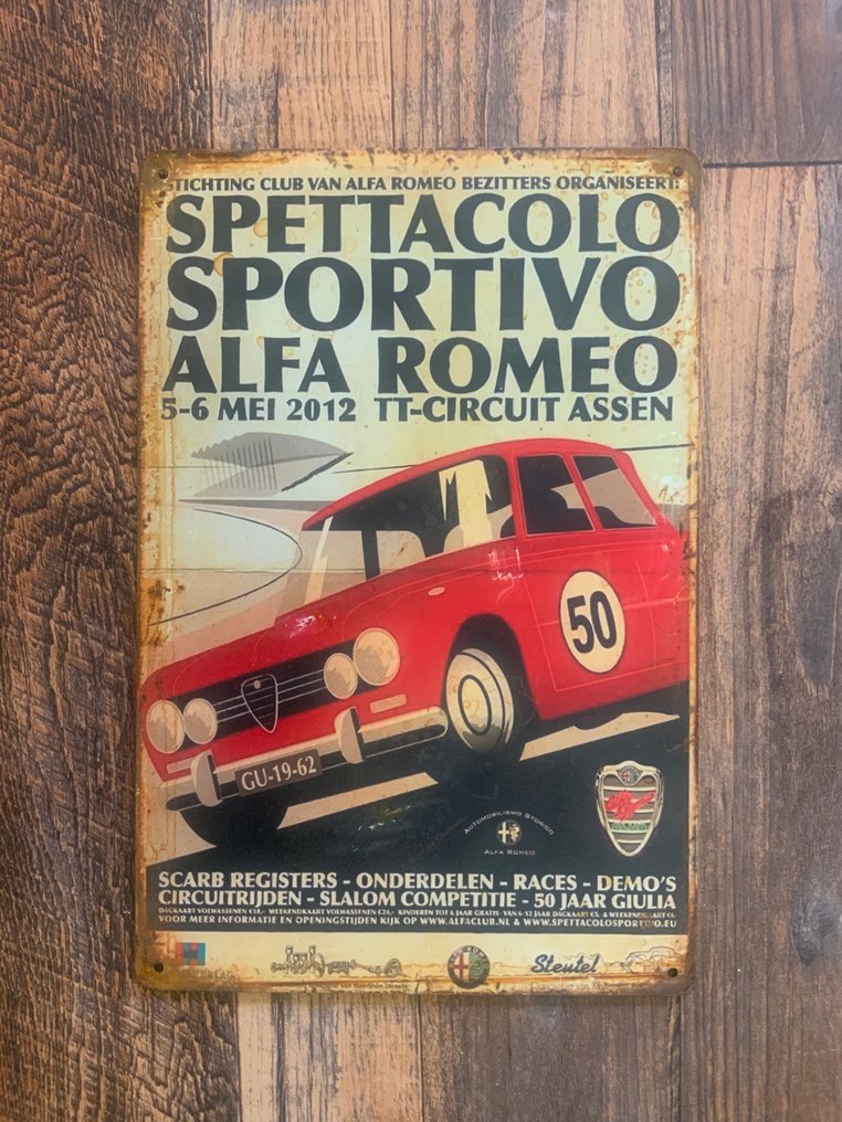 Due Targhe in metallo - Insegna pubblicitaria (2) - Metallo #2.1