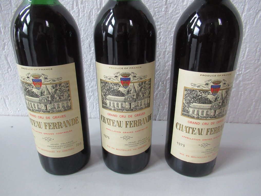 1973 Chateau Ferrande - Burdeos, Graves Grand Cru Classé - 3 Botellas (0,75 L) #4.3