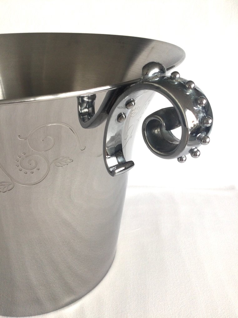 Grote Champagnekoeler “Champagne CHARLES - HEIDSIECK” - 香檳冷卻器 -  Groot - 镀铬的不锈钢 - 四瓶香槟 #3.2