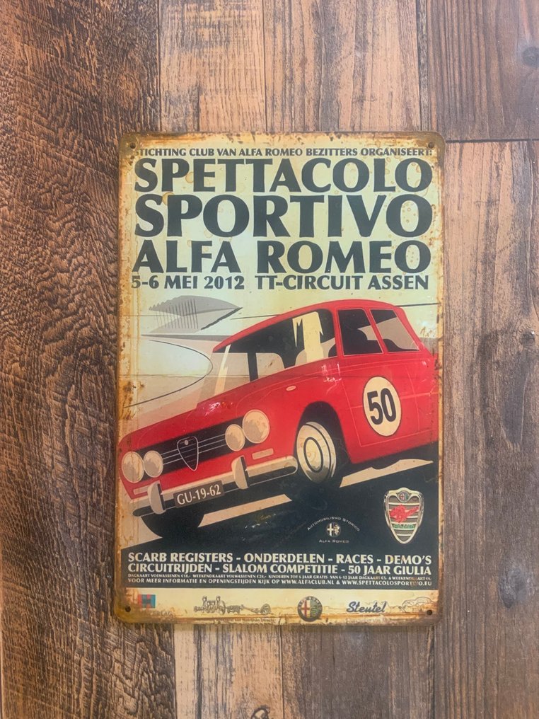 Due Targhe in metallo - Insegna pubblicitaria (2) - Metallo #4.3