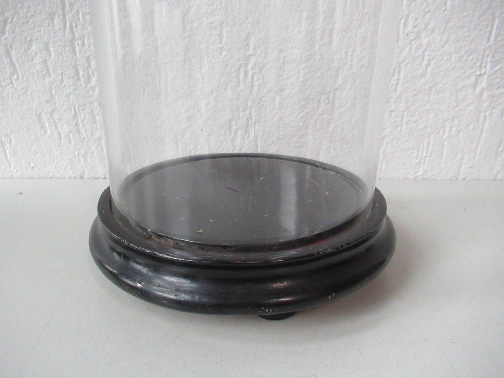 Klokkekrukke - Glas og træ - 1900-1910 #2.1