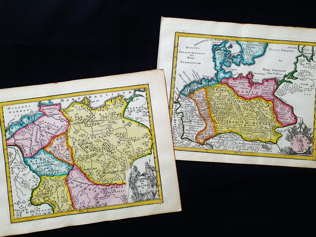 Europe - [LOT de 2] - Europe du Nord-Est / Allemagne / Munich / Berlin; Christopher Weigel & David Kohler - Germania in Seculo V,  P.C.N. / Germaniae - [LOT of 2] - 1701-1720 #1.0