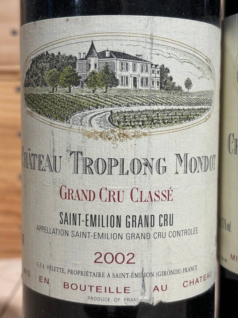 1996 , 1999 & 2002 Château Troplong Mondot - Saint-Émilion Grand Cru Classé - 3 Pullot (0.7 L) #2.1
