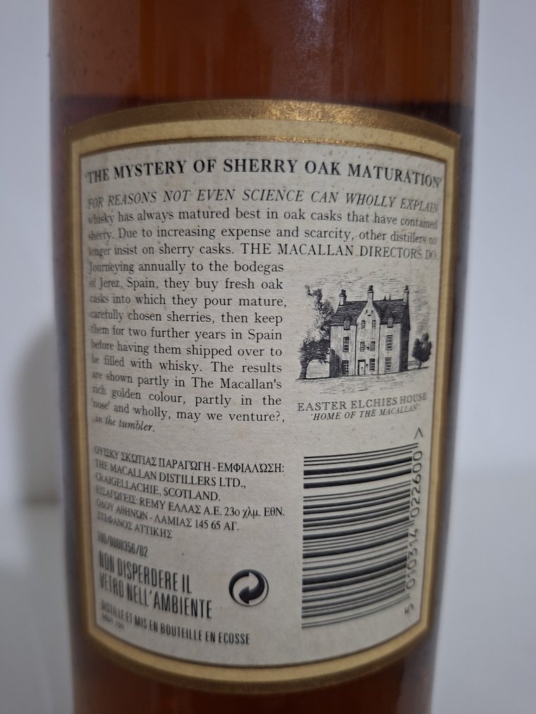 Macallan 7 years old Maxxium Import - b. 2000'erne - 1 Litre #1.0