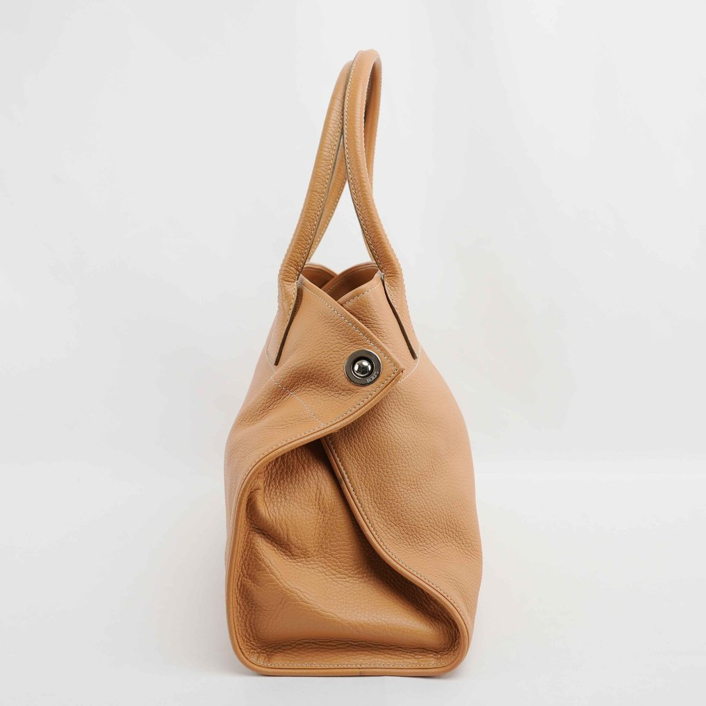 Tod's - Tod’s Large Leather Tote Bag – Camel Grained Calfskin – Made in Italy - Borsa a spalla #3.2