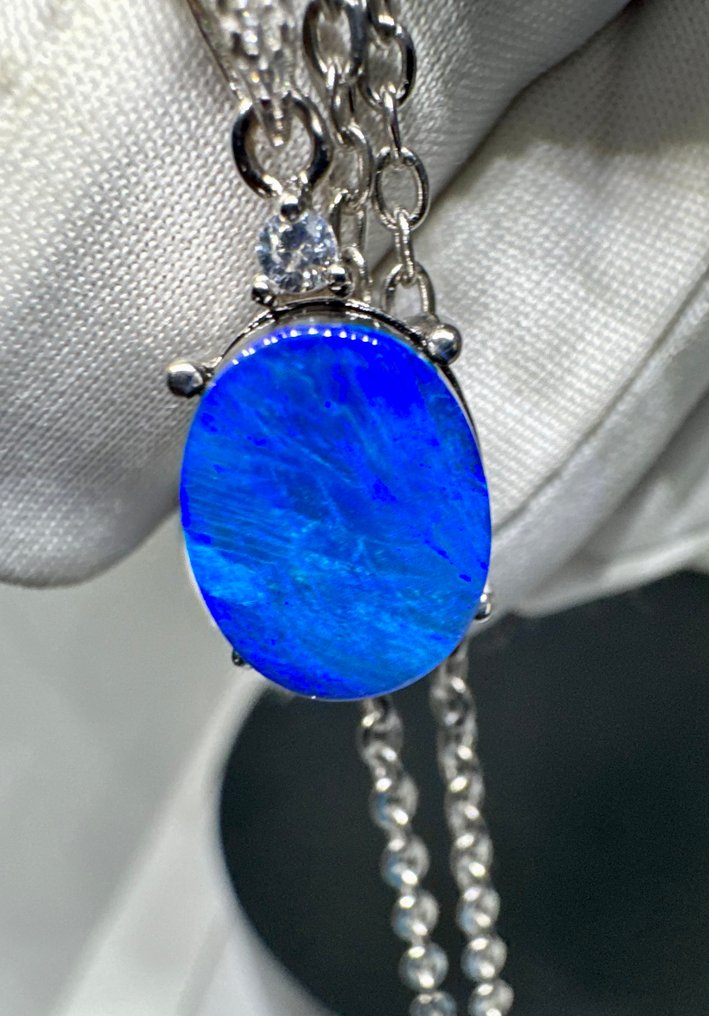 蛋白石 珠寶 - 高度: 23 mm - 闊度: 9.5 mm- 2.02 g - (1) #4.3