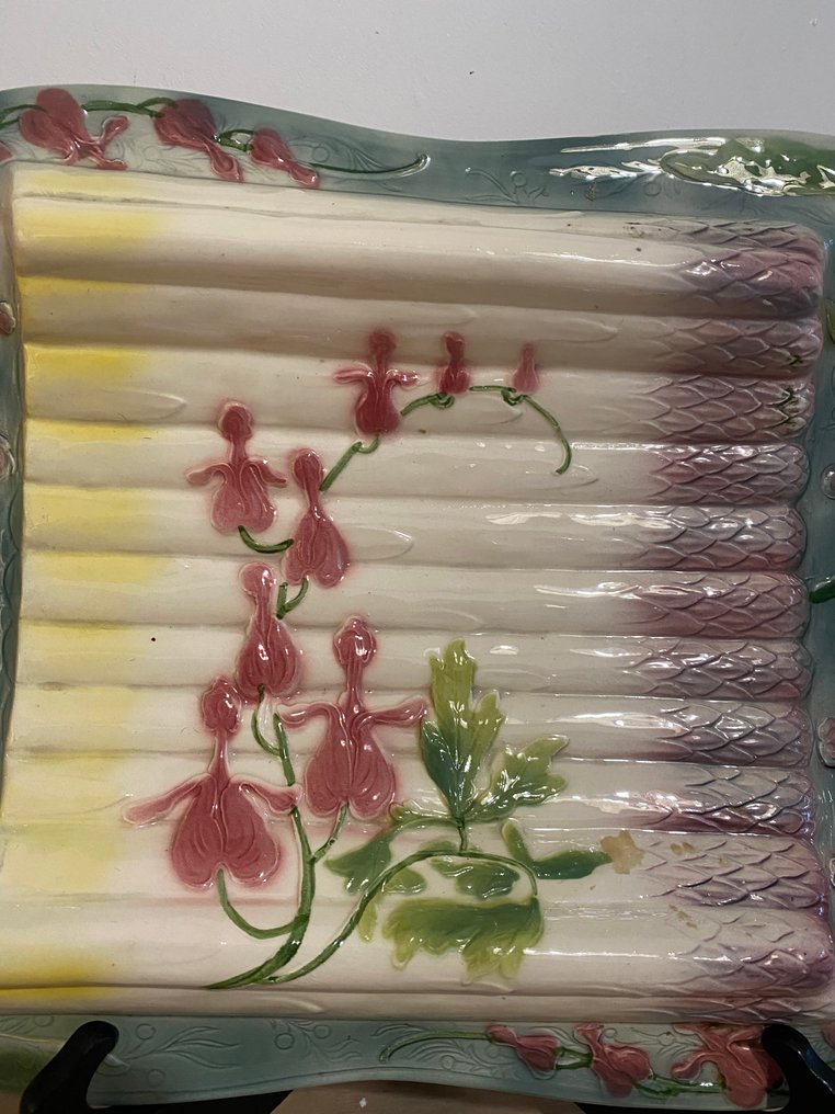 S. Clément - Astia - Kivitavara, Lasite - plat asperges art nouveau #2.1