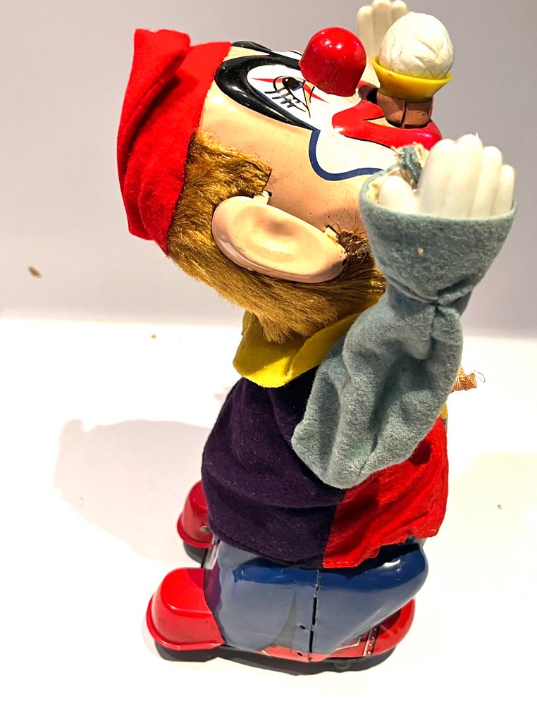 Toy Nomura - Τσίγκινο παιχνίδι - Ball Blowing Clown With Mystery Action, Boxed - 1950-1960 - Ιαπωνία #4.3