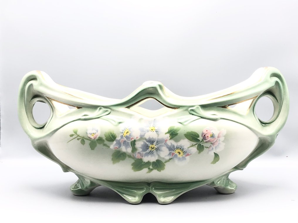 Keller & Guérin Luneville - 双耳花瓶  - 陶器 - 新艺术风格的花园盆景 #1.0