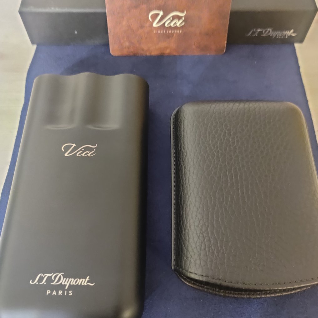 S.T. Dupont - Θήκη πούρων - Δέρμα, Μέταλλο #2.1