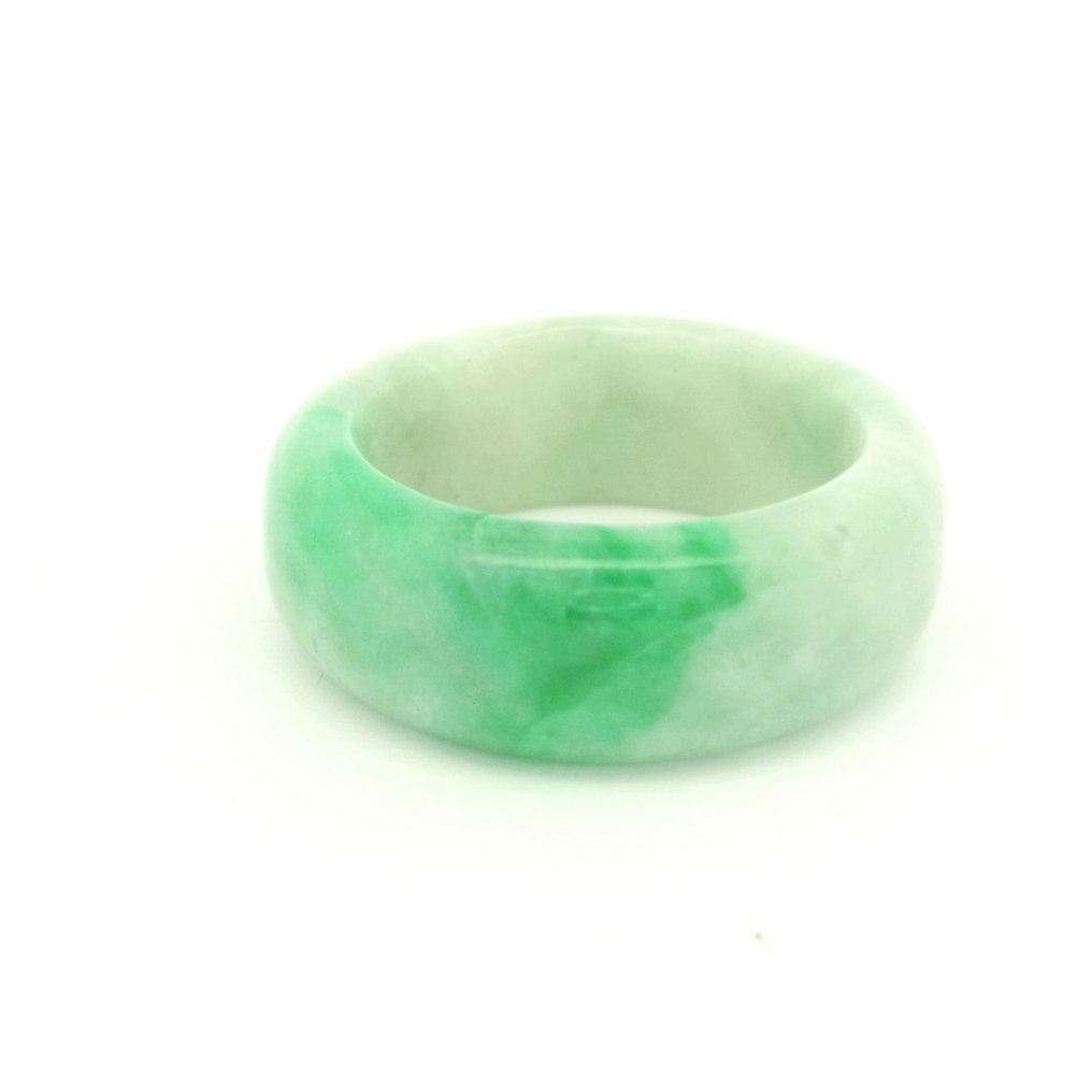 Jade - NGTC Certified Natural Jadeite Ring - Ring #1.0