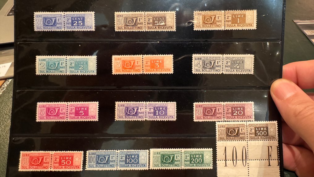 意大利共和国，代理统治 1945/1954 - MN H完整系列，涵盖PA时期、Exp、RA、包裹、税务 #2.1