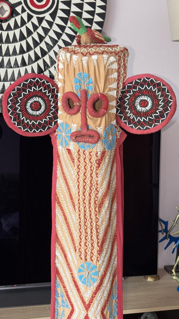 Bamileke Mbap mteng elephant mask - 154cm - Bamileke - Cameroon #1.0