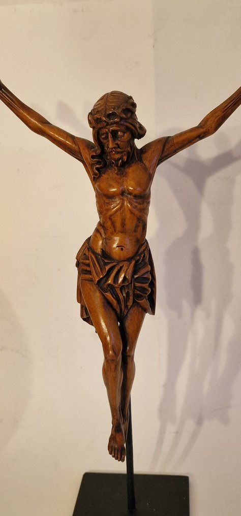 Sculpture, Corpus Christi - XIXème - 32 cm - Buis #4.3