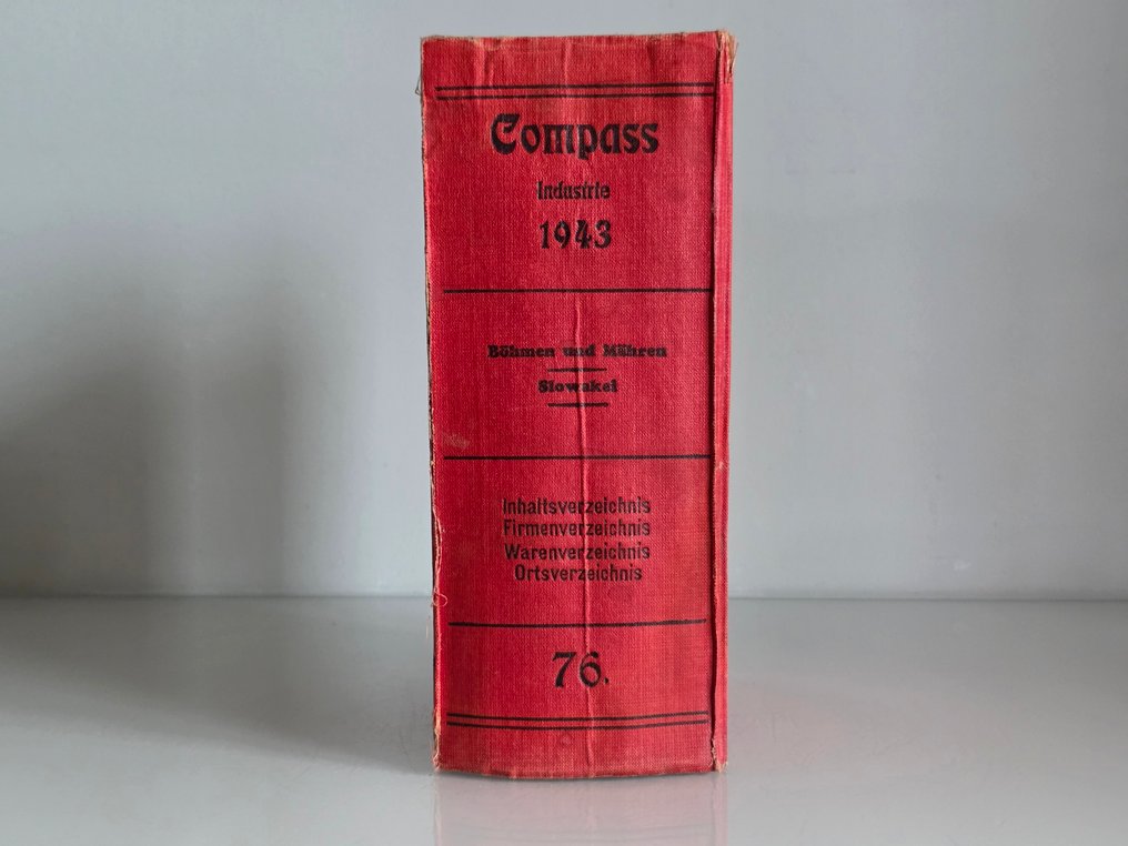 Compassverlag - Unikatowy "Industrie-Compass" 1943 GEHEIM! (Tajne!) – rzadkość antykwaryczna, II WŚ #2.1