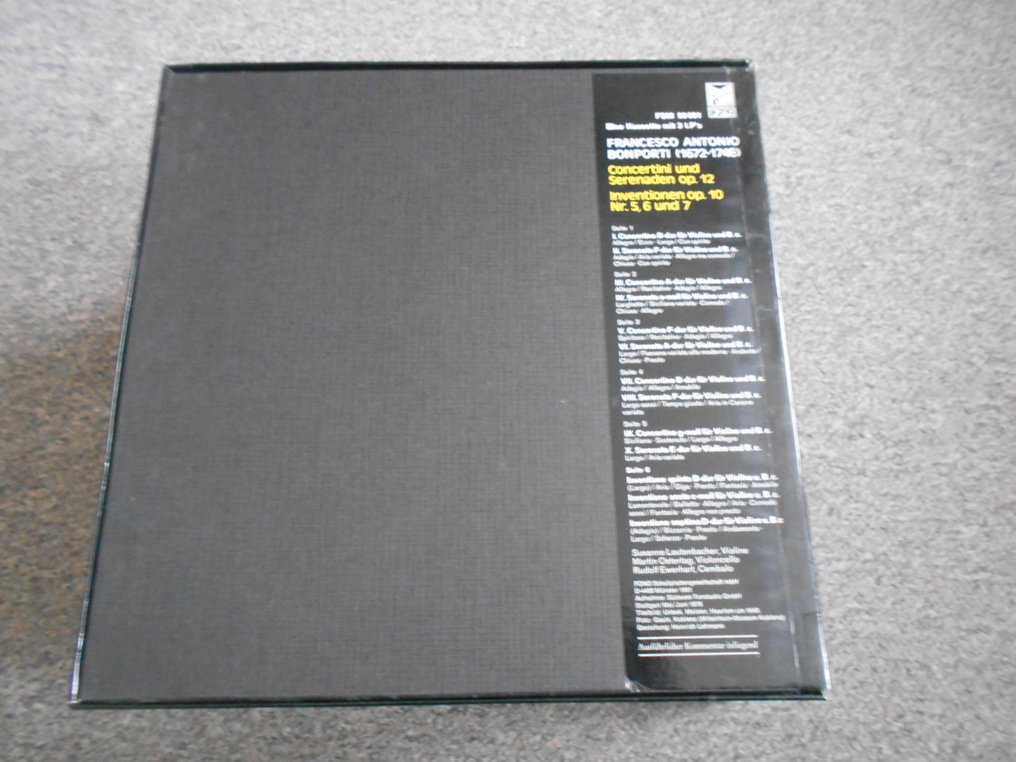 Francesco Bonporti - 多位藝術家 - Curated Collection of Italian Composers: Scarlatti, Tartini etc. 6 boxsets, 17 lps - 多個標題 - LP 專輯(多個) - 1974 #2.1
