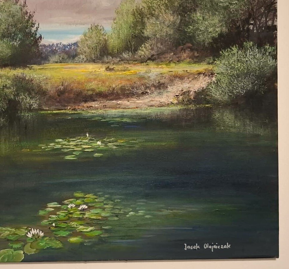 Jacek Olejniczak (XX) - Lilac pond 70x50 cm #2.1