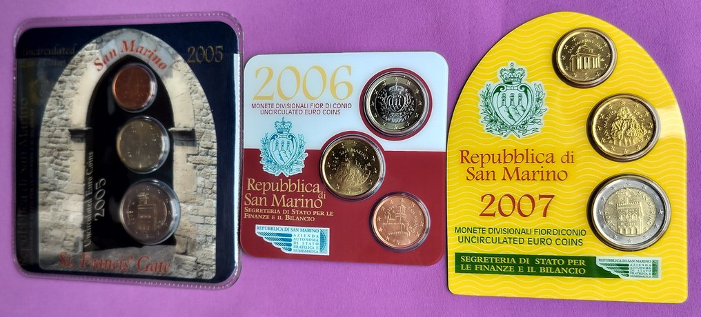 圣玛利诺. Euro 2005/2022 (13 items)  (没有保留价) #1.0