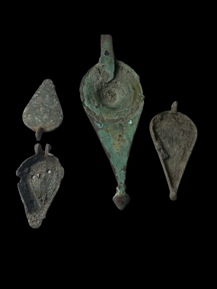 Ancient Roman Bronze 3 Box lids (No reserve price) #4.3