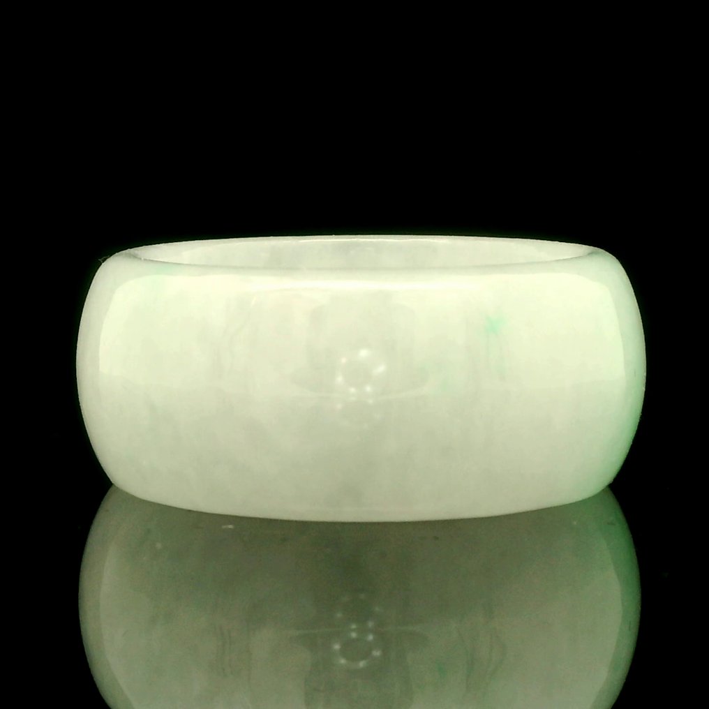 Νεφρίτης - Πιστοποιημένο φυσικό δαχτυλίδι αντίχειρα με δηλωτικό χαρακτήρα από Jadeite – 9,86 γραμμάρια - Δαχτυλίδι #4.3