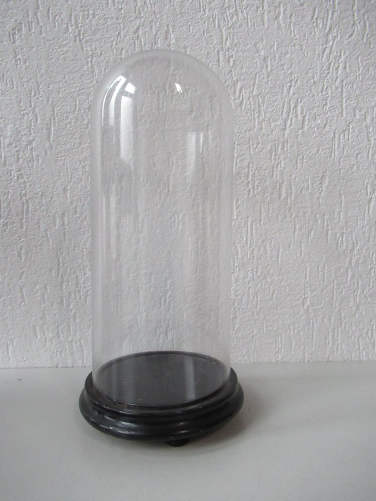 Klokkekrukke - Glas og træ - 1900-1910 #1.0
