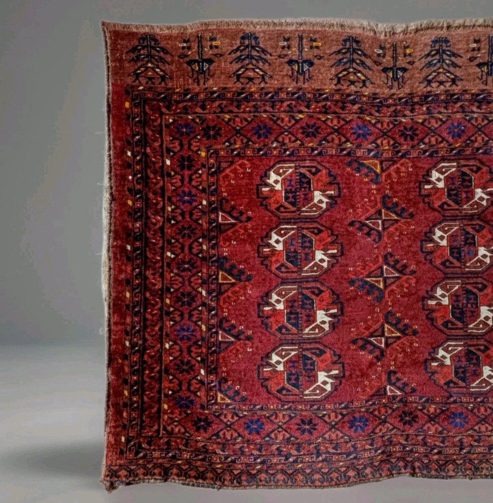 Rara qualità TEKKE' - Φυλετικό TEKKE GUL. - Χαλί - 178 cm - 114 cm - Ανατοδικά Τούρκικα Τέχνες 1900 #2.1