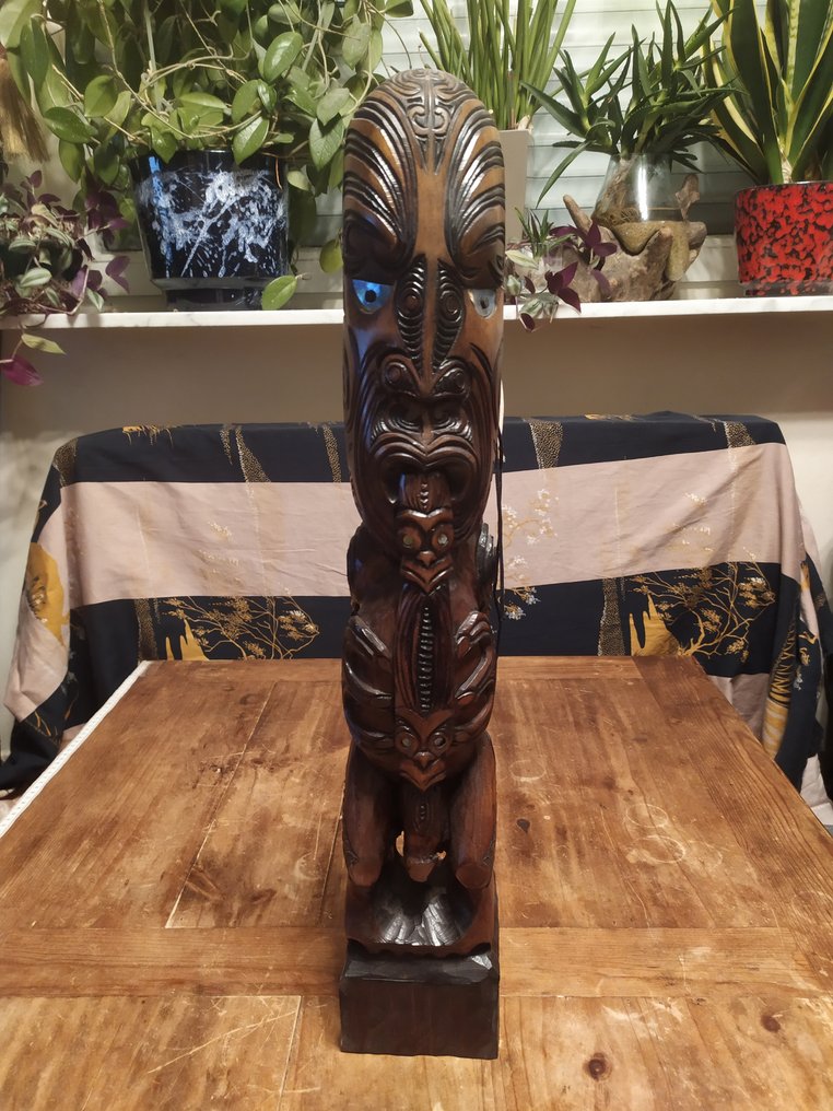60cm χειροποίητο σκαλιστό Tiki - TekoTeko - Maori - Νέα Ζηλανδία #1.0