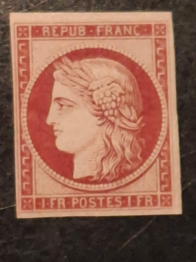 法國 1849/1849 - Ceres N° 6f neuf * 1862年再版 极佳的证明 #1.0