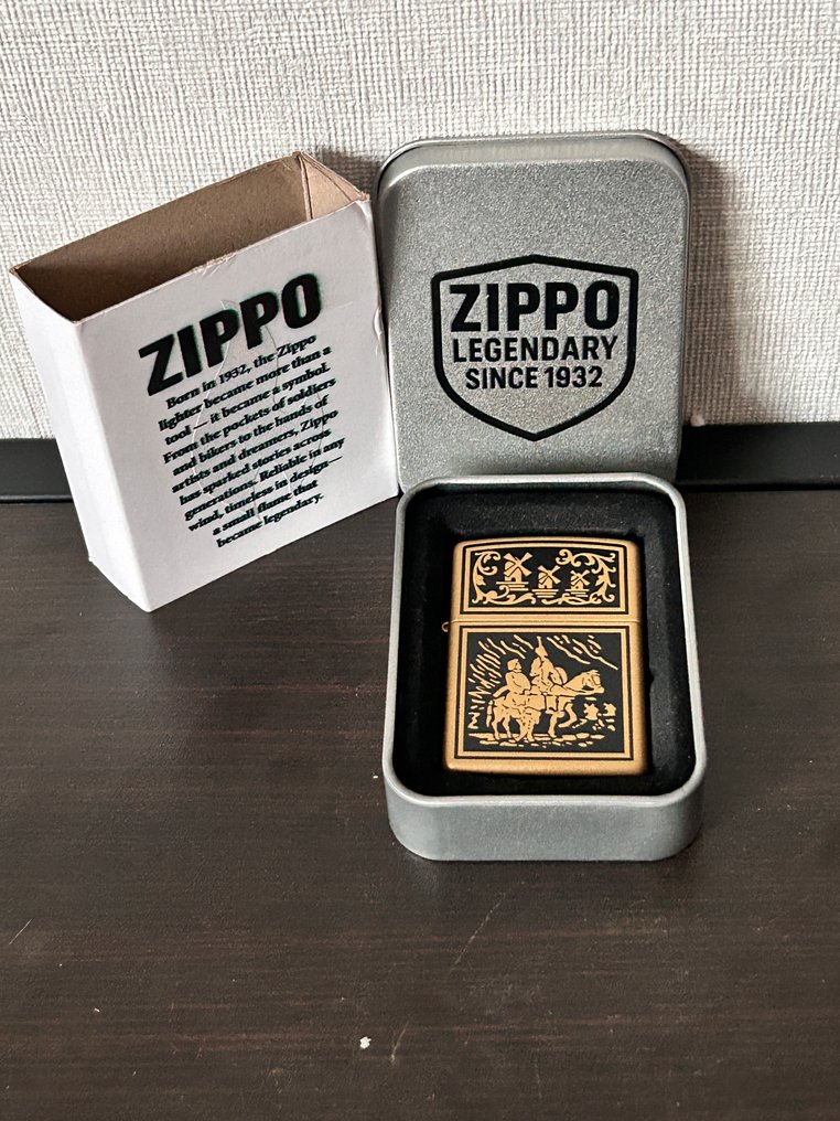 Zippo - L17-Don Quichot - Ingen reservasjonspris - Lighter - Stål #2.1