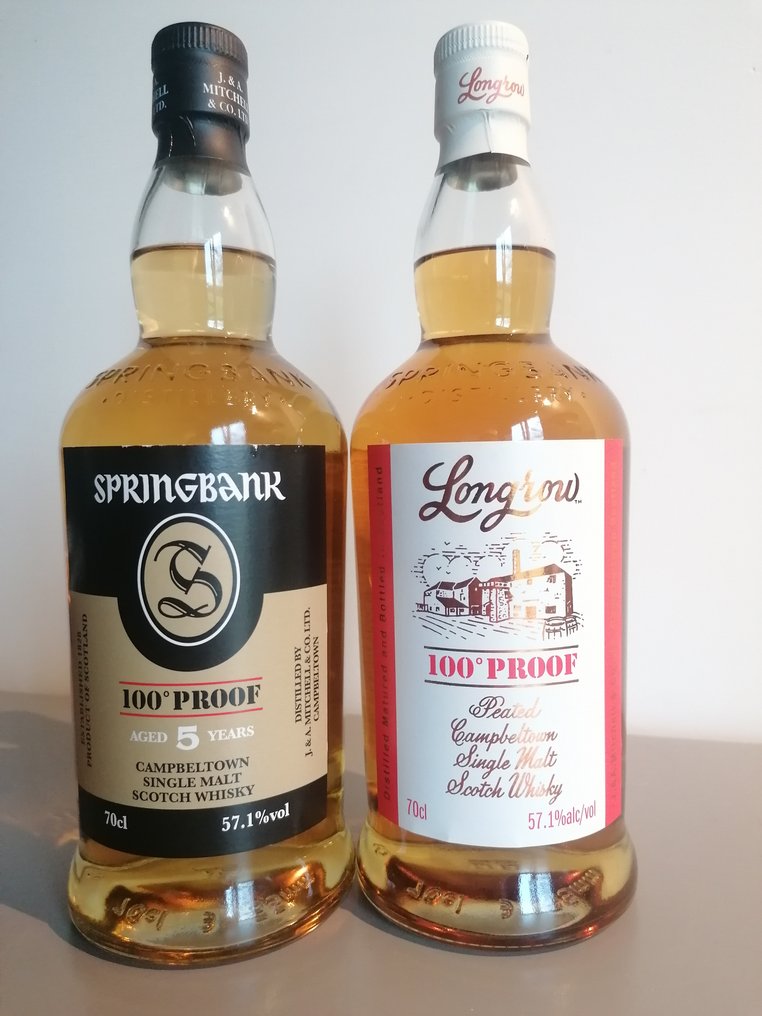 Springbank 5yo 100° Proof + Longrow 100° Proof - 70 cl - 2 flaschen #1.0