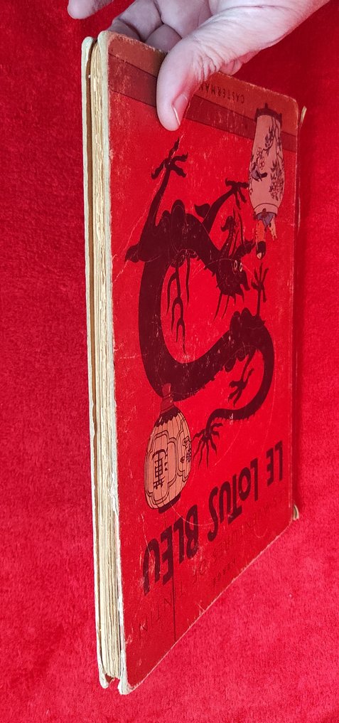 Tintin T5 - Le Lotus Bleu (B1) – C – EO couleur - 1 Album - Erstausgabe - 1946 #4.3