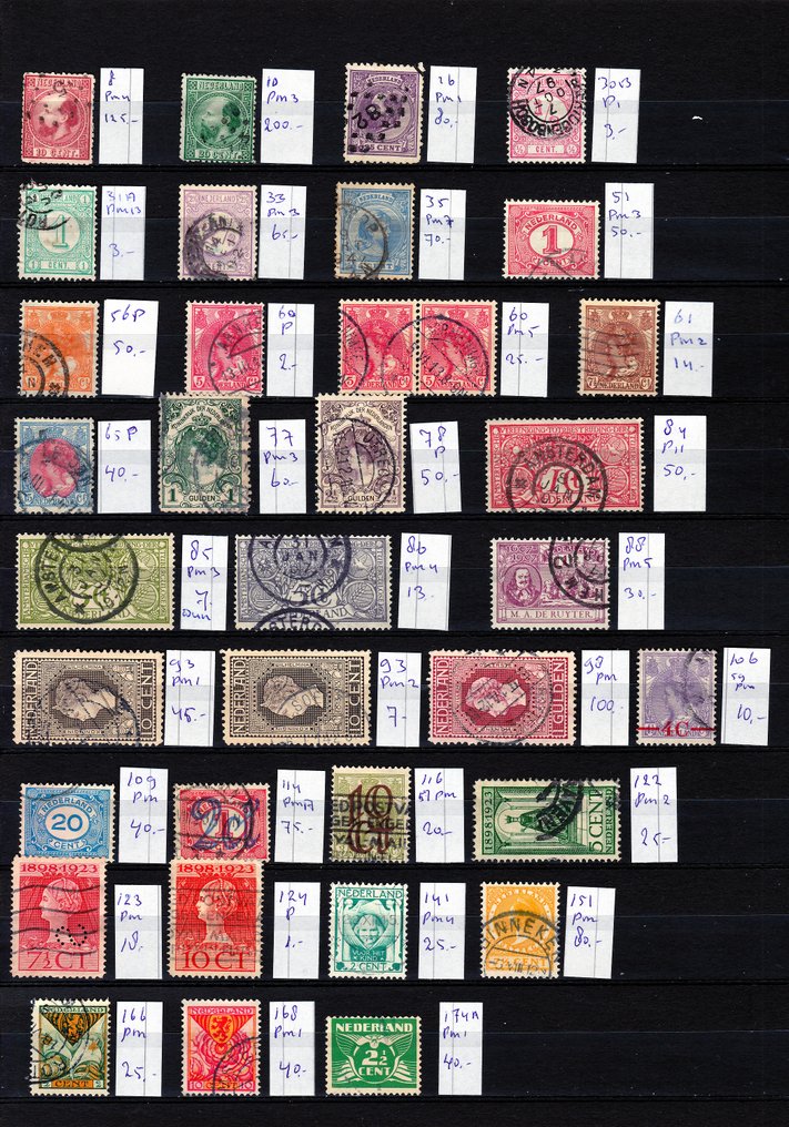Ολλανδία 1867/1926 - Λάθη σε πλακέτες - Mast catalogus. #1.0
