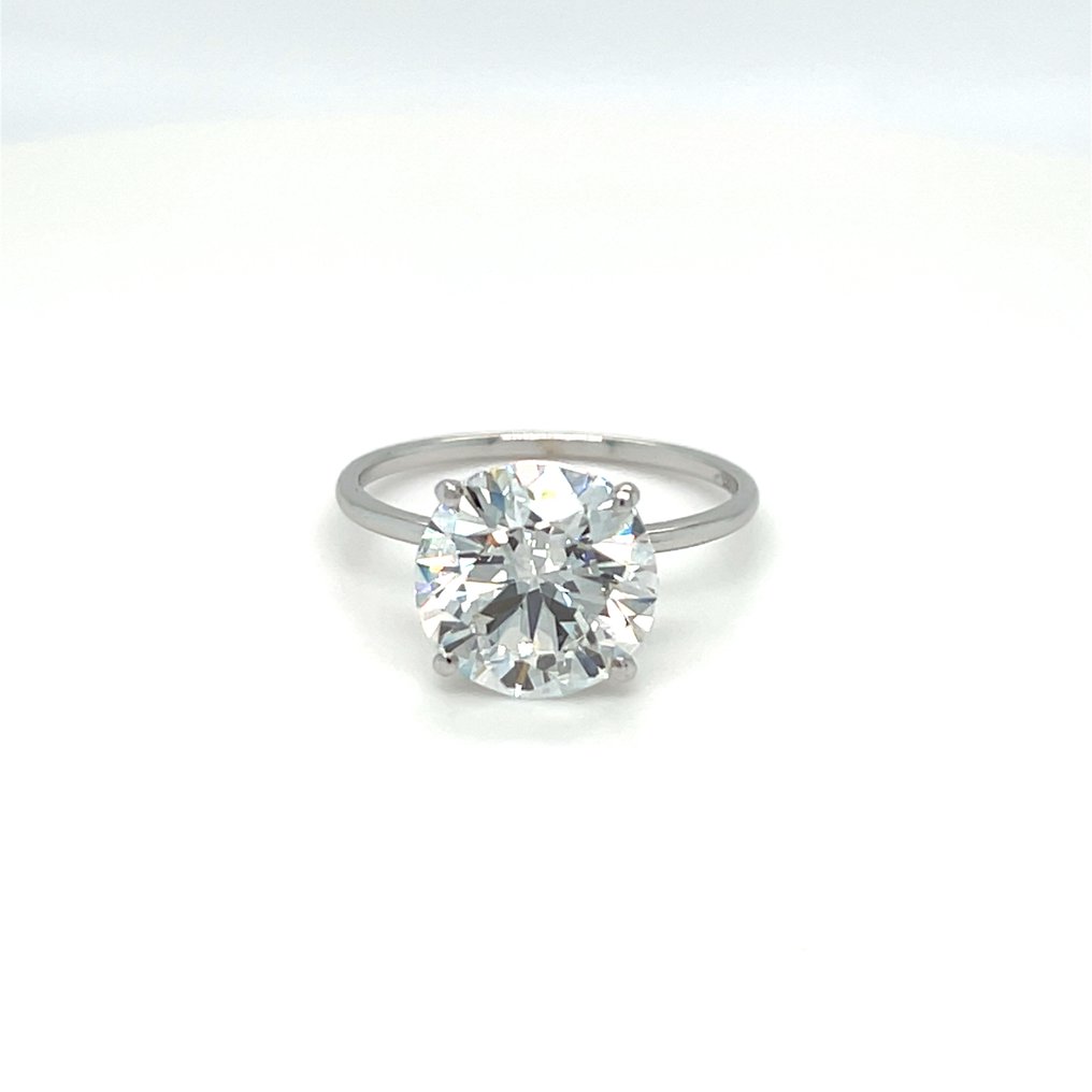 没有保留价 - 戒指 - 14K包金 白金 - 3.04ct. tw. 钻石 (实验室培育) #1.0