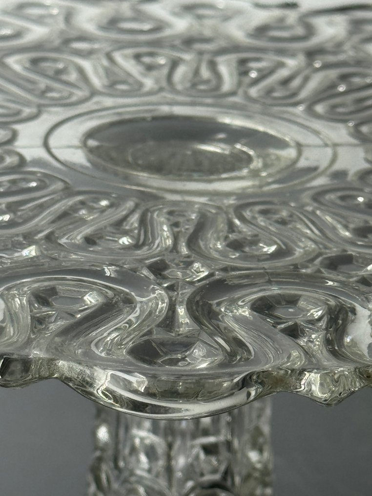 Charles Graffart & René Delvenne - Βάση κέικ - Γυαλί - Πλατ, άγνωστο μοντέλο. #3.2