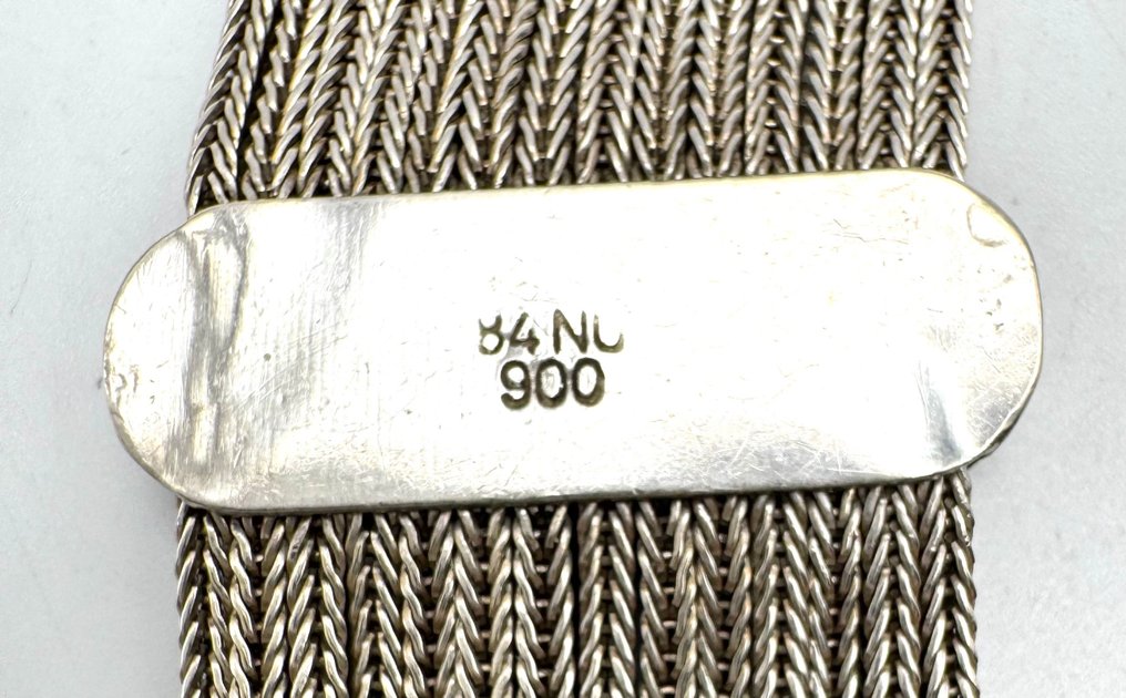 镶嵌有蓝色珐琅的手链 - 銀 - 土耳其 - 20世紀 #4.3