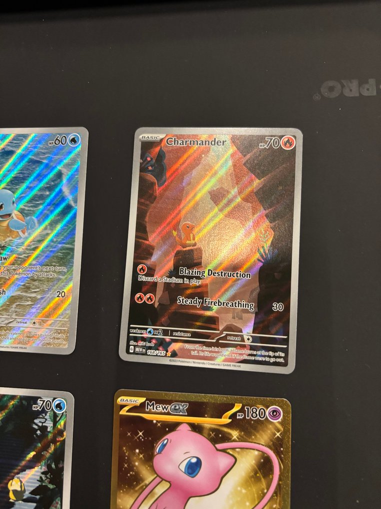 Pokémon - 4 Card - Squirtle, Charmander, Psyduck, Mew Artă completă - Scarlet & Violet - Scarlet & Violet 151 #2.1