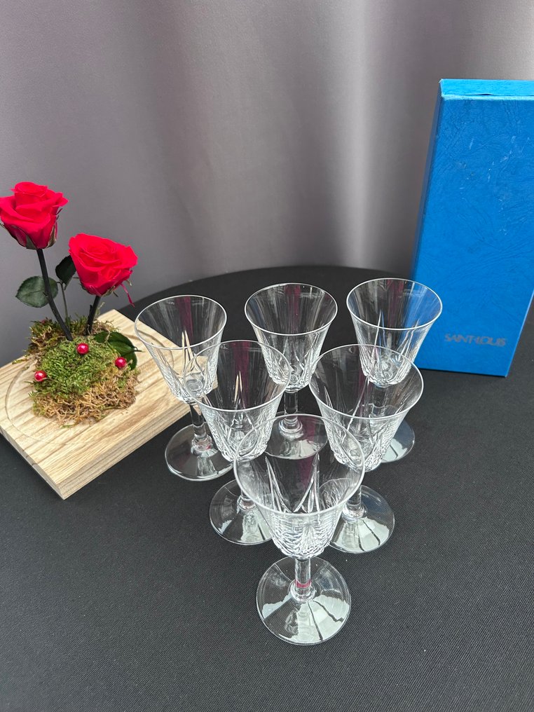 St. Louis - Table service for 6 (6) - Cerdagne - Crystal - Wine glasses #1.0