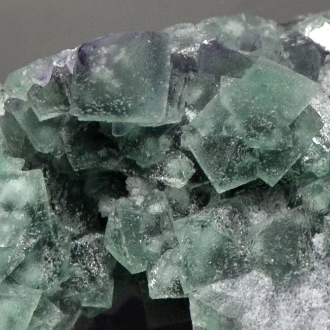 Fluorite Crystals on matrix - Height: 5 cm - Width: 9 cm- 165 g #1.0