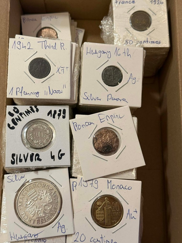 Wereld. World – Large collection of approx. 2400 coins (Roman Empire 4th-15th century, incl. silver coins (Zonder minimumprijs) #4.3