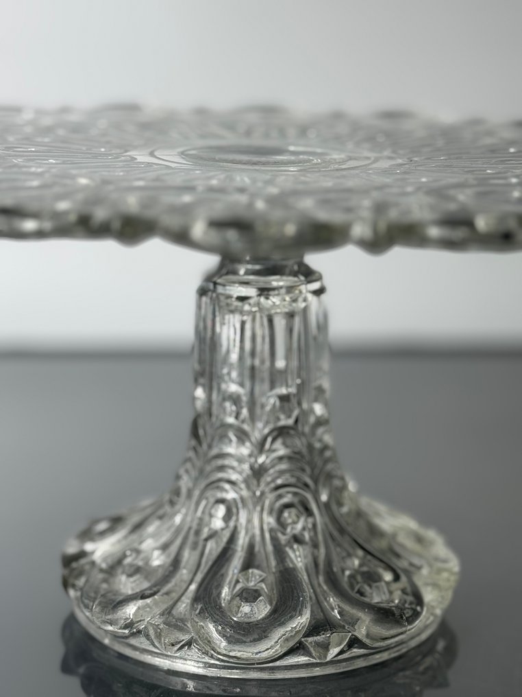 Charles Graffart & René Delvenne - Βάση κέικ - Γυαλί - Πλατ, άγνωστο μοντέλο. #1.0