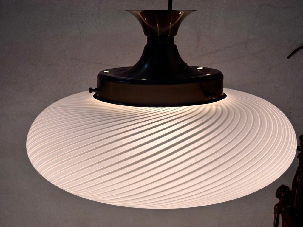 Κρεμαστό φωτιστικό - Γυαλί - Με δύο επιτραπέζια φωτιστικά. #1.0