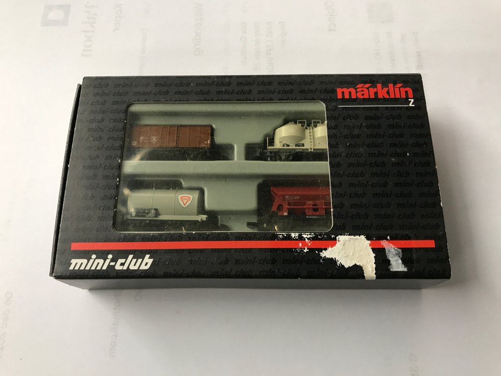 Märklin Z - 82505 - Tren a escala (1) - Conjunto completo de cuatro vagones de carga en caja original. La caja presenta leves signos de uso - NMBS #1.0