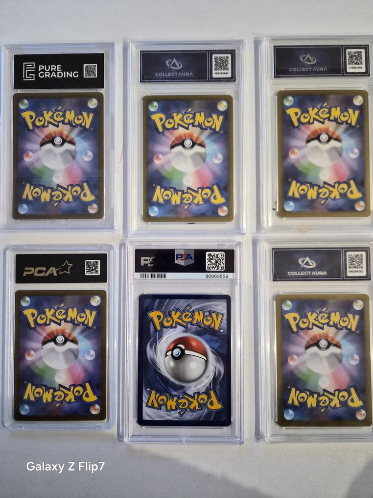 Pokémon - 6 Graded card - Charizard Foil, Full art - PSA 9.5 - Sword & Shield - Brilliant Stars #1.0