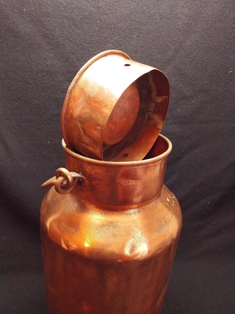 Lattiera - Rame - Brocca di latte in rame rosso #1.0