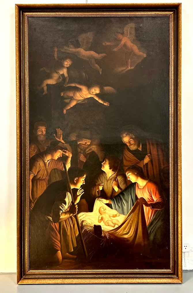 Santi Corsi (act. 1870-1900), da Gerrit van Honthorst - L’Adorazione dei pastori #1.0