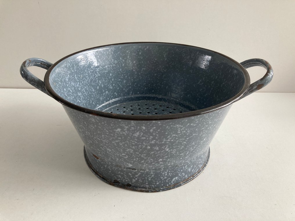 Si - Antik emaillet sigt - Metal #1.0