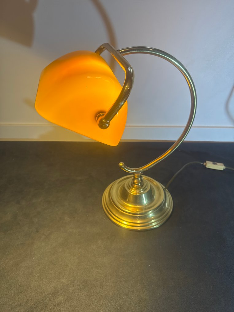 Bordlampe - Messing, Glass #2.1